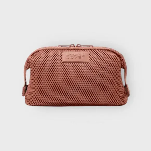 Dagne Dover Hunter Toiletry Bag Pink Large Air Mesh Travel Essentials Organizer - Picture 4 of 5